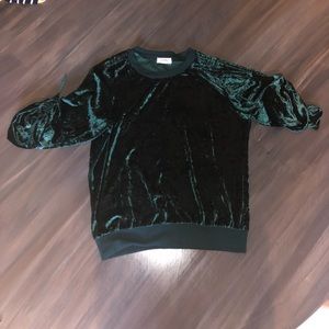 Velvet Quarter Sleeve Longsleeve